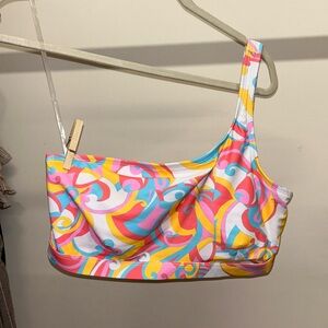 One shoulder swim top